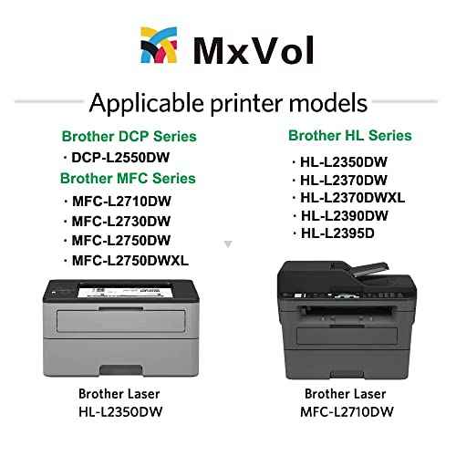 MxVol Compatible DR730 Drum Replacement for Brother DR730 DR-730 Drum Unit for Brother Printer HL-L2325DW HL-L2350DW HL-L2390DW HL-L2395DW MFC-L2710DW MFC-L2717DW MFC-L2750DW DCP-L2550DW (Drum ONLY)