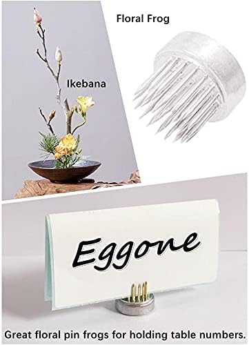 Kenzan Floral Frog 23mm/0.9inch Diameter Ikebana Flower Arranger Holder Stainless Steel Pin for Small Vase (3Pcs)