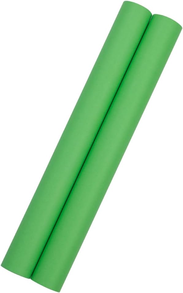 JAM Paper Gift Wrap - Matte Wrapping Paper - 52.6 Sq Ft Total (17 in x 18 Ft Each) - Matte Lime Green - 2 Rolls/Pack
