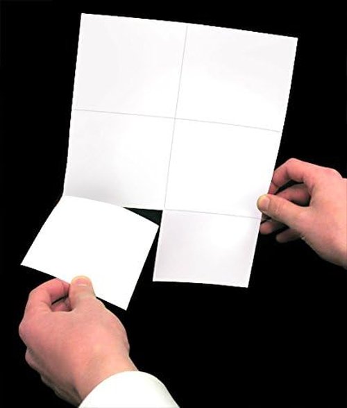NextDayLabels - Blank Perforated Laser Printer Cards | 6 Up Per Page for School, Weddings & More (300 White Cards)