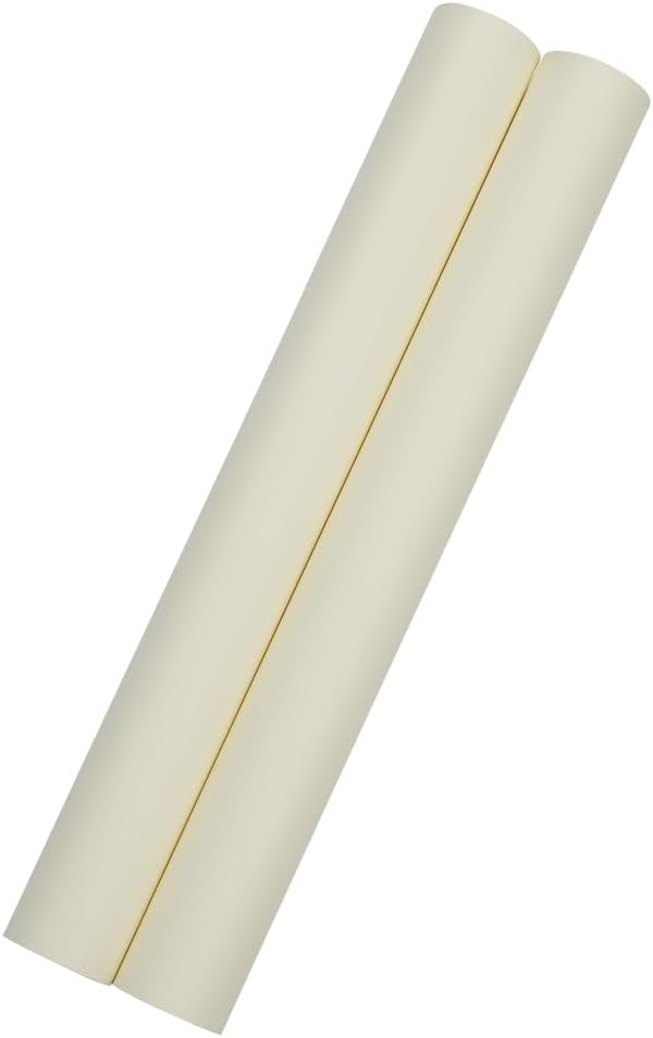 JAM Paper Gift Wrap - Matte Wrapping Paper - 52.6 Sq Ft Total (17 in x 18 Ft Each) - Matte Ivory - 2 Rolls/Pack