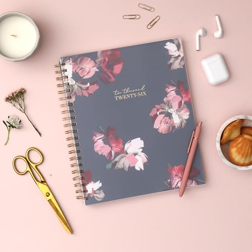 Blue Sky Life Note It 2026 Weekly and Monthly Planner Notes, January 2026 - December 2026, 8.5" x 11", Flexible Cover, Durable Twin Wire Binding, Storage Pocket, 50 Perforated Notes Sheets, Leah