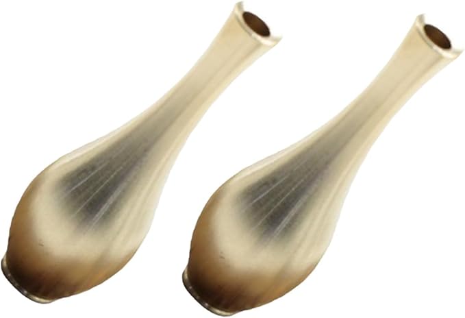 2pcs Mini Brass Vases Compact Antique Tabletop Flower Pots Home Decoration for Living Office Desktop Display