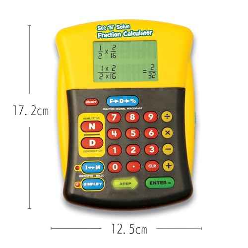 Educational Insights See 'N' Solve Fraction Calculator
