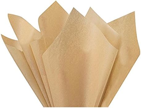 Flexicore Packaging Desert Tan Gift Wrap Tissue Paper Size: 15 Inch X 20 Inch | Count: 100 Sheets | Color: Desert Tan