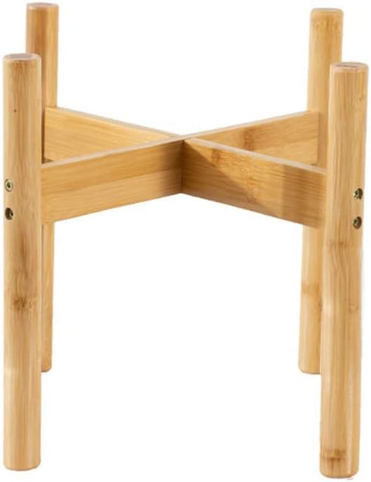 Mid Century Modern Indoor Plant Stand, Wood Flower Pot Holder for Home, Office, Garden, Patio, Lawn, Yard, Restaurant, Cafe (Color : Middle)