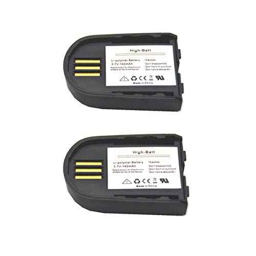 GBBBT WH500 W745 Battery, Replacement Battery 84598-01 82742-01 204755-01 for Plantronics Savi W740 W440-M W440 W740-M W445 86507-01 Wireless Headsets 3.7V 140mAh (Pack of 2)