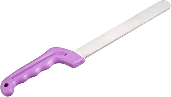 YOKIVE 1 Pcs Floral Foam Cutters, Iron Flowers Mud Bricks Handle Steel Cutters for Cut Flowers Blocks Cakes Fruit Florist (Dark Purple, 14.2 Inch)