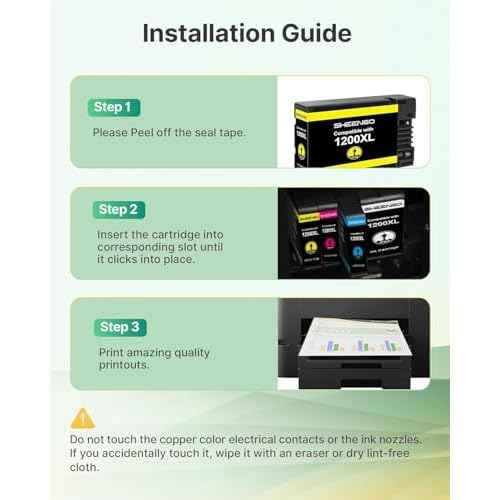 SHEENGO 1200XL Ink Cartridges Compatible Replacement for Canon Maxify 1200 Ink PGI-1200 XL Work with Mb2720 Mb2320 Mb2020 Mb2120 Mb2350 Printer (Black, Cyan, Magenta, Yellow, 4 Pack)