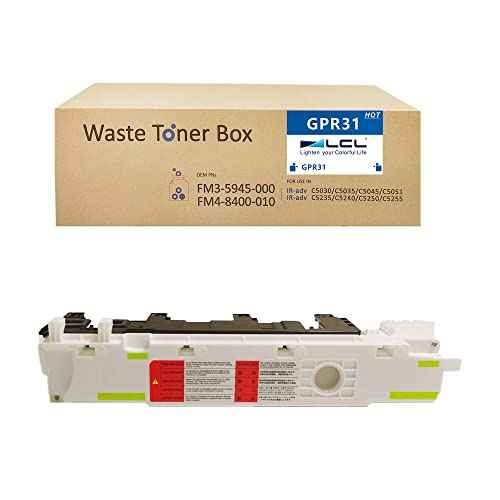 LCL Compatible Waste Toner Bottle Replacement for FM4-8400-010 FM4-8400-000 FM3-5945-000 Canon imageRUNNER Advance C5045 C5051 C5250 C5255 GPR30 C-EXV28 NPG45 C5030 C5035 C5235 C5240 GPR31 (1-Pack )