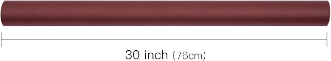 RUSPEPA 30"x 393"(32.8') Wine Red Kraft Wrapping Paper Large Jumbo Roll, Recyclable Burgundy Gift Wrap Paper for Christmas Gift Wrapping, Table Cover, DIY Crafting, Mother's Day Bouquet Flower, 80GSM