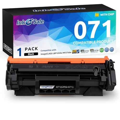 INK E-SALE 071 Toner Cartridge Replacement for Canon 071 071H for Canon imageCLASS LBP122dw MF273dw MF275dw MF272dw LBP120 MF270 Printer (Black,1-Pack)