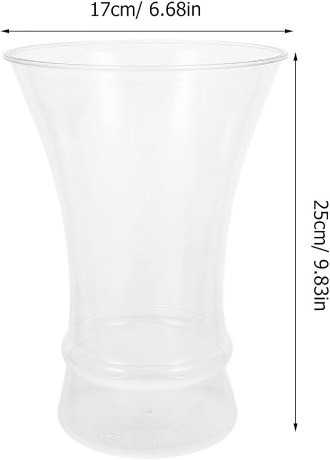 TIDTALEO Plastic Flower Vase for Desktop Decoration Shatterproof Dried Floral Vase with Compact Lightweight Design Modern Minimalist Style for Office and Home Table Ornament
