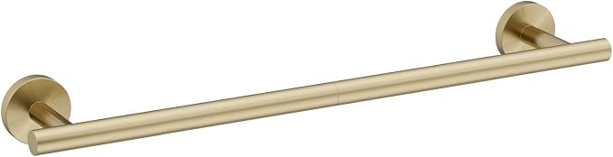 Brushed Gold Towel Bar, 18 Inch Bathroom Towel Rack (Total Length 20-Inch), Towel Holder Wall Mounted, Thicken SUS304 Stainless Steel Towel Rod Modern Home Decor