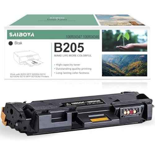 B205/ B210/ B215 Black High Capacity Toner-Cartridge (3,500 Pages/Pack) Compatible for Xerox 106R04347 for Xerox B205, B210 and B215 MRP Laser Printers
