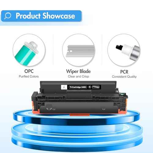 TRUE IMAGE Compatible Toner Cartridge Replacement for Canon 046 046H CRG-046H MF733Cdw Toner for Canon Color ImageClass MF733Cdw MF731Cdw MF735Cdw LBP654Cdw Printer Ink (Black, 1-Pack)