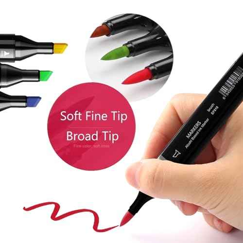 6 Pack Grey Gray Alcohol Markers, Cool Grey Double Tipped Soft Fine Tips and Brush Art Marker for Artists Students Adults kids