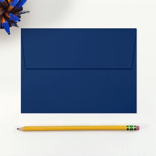 LUXPaper A7 Invitation Envelopes - Peel & Press | Navy Blue | 5 1/4" x 7 1/4" | 80lb Text | 250 Count