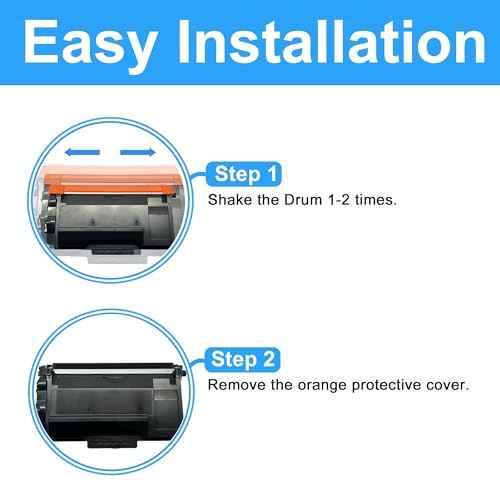 LCL TN850 Toner Cartridge and DR820 Drum Unit Replacement for Brother TN850 TN-850 DR820 DR-820 for DCP-L5500DN DCP-L5650DN HL-L6200DWT HL-L6400DW MFC-L5700DW MFC-L5800DW Printer (2Pack)