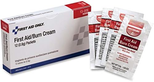 PhysiciansCare First Aid Kit Refill - Burn Cream Packets, 0.1g, 12 Pack for Quick Relief