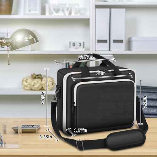 Wireless Mobile Printer Case Compatible with Canon PIXMA TR150/ iP110 Printers, Potable Travel Storage Bag Fit for Printer Charger, Ink Cartridges, Batteries and Accessories (Box Only) -Black