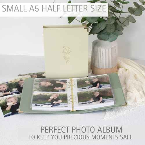 Aesthetic 6 Ring A5 Binder Set of 2 - The Perfect Small 0.75 Inch Planner Binder for Journaling or Collections - Refillable Notebook Holder with Pocket