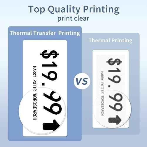 T310-BT Premium Resin Enhanced Wax Ribbon, 1Roll (4.33" x 984') 110mm x 300m Black, Only Compatible with Models T310-BT Desktop Thermal Transfer Printer