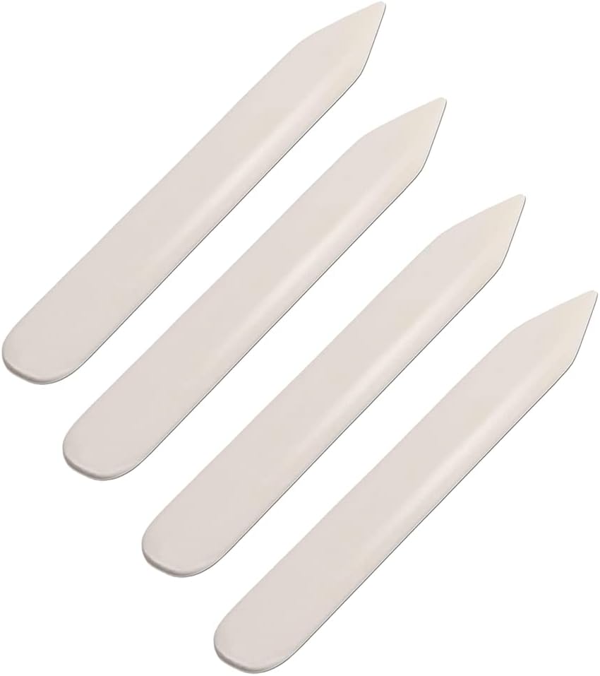 Wuta Bone Folder | 4-Piece Leather Craft Tool Set for DIY Shaping & Burnishing
