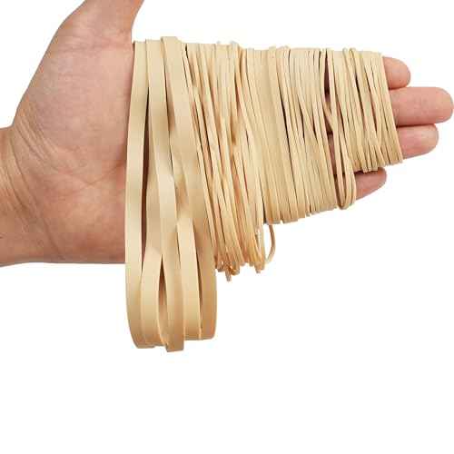 HAIDIBAO-Rubber Bands Assorted Sizes Beige Elastic Bands for Office Supplies 0.5lbs Size16,Size#18,Size #33,Size(4-4/5" x 1/6"),Size#69 Rubber Band