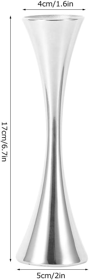 Stainless Steel Flower Vase, Small Bud Decorative Vase Round Mouth Waist Flower Inserter Holder for Home