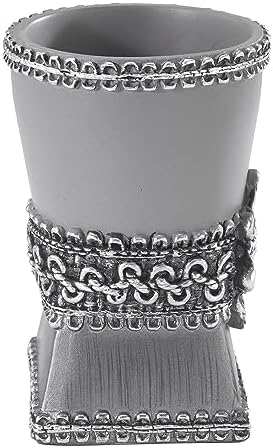Avanti Linens Braided Medallion, Tumbler, Granite