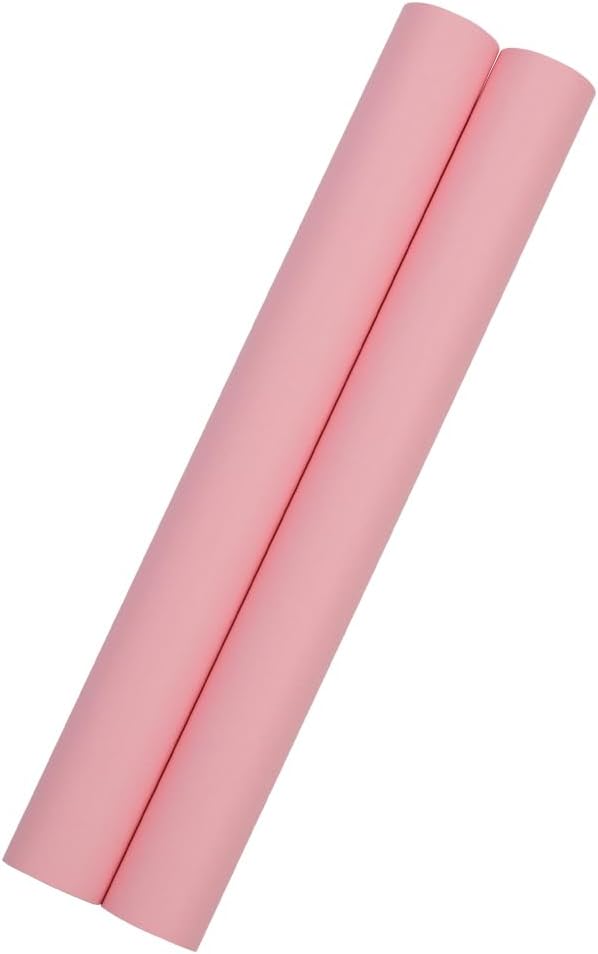 JAM Paper Gift Wrap - Matte Wrapping Paper - 52.6 Sq Ft Total (17 in x 18 Ft Each) - Matte Light Baby Pink - 2 Rolls/Pack