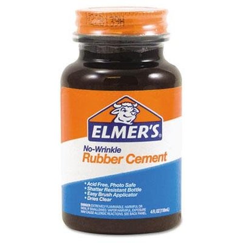 Elmer's E904 Rubber Cement - Strong Adhesive for Crafts & Repairs | 4 Oz Size
