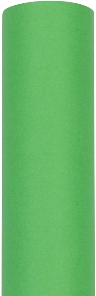 JAM Paper Gift Wrap - Matte Wrapping Paper - 26.3 Sq Ft (17 in x 18 Ft) - Matte Lime Green - Roll Sold Individually