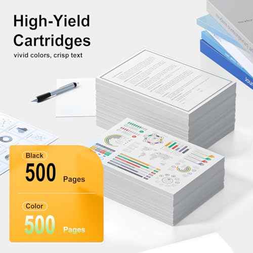 LC401XL LC401 High Yield MFC-J1010DW Ink Cartridges Replacement LC401XL LC401 XL Ink 4 Pack Compatible for Brother MFC-J1010DW MFC-J1012DW MFC-J1170DW Upto 500 Pages Black Cyan Magenta Yellow