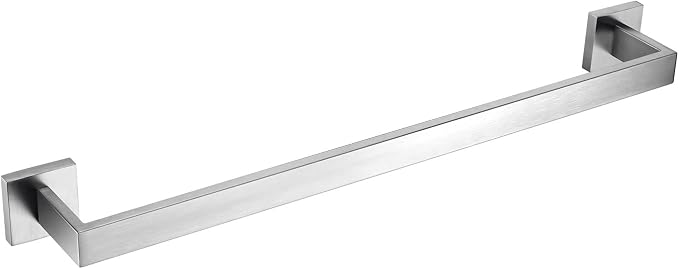BANOLUX Towel Rack, 22 Inch Single Towel Bars for Bathroom, Towel Racks for Bathroom Wall Mounted SUS304 Hand Towel Holder Organize Heavy Duty, Brushed Nickel Towel Bar (Total Length 23.6-Inch)