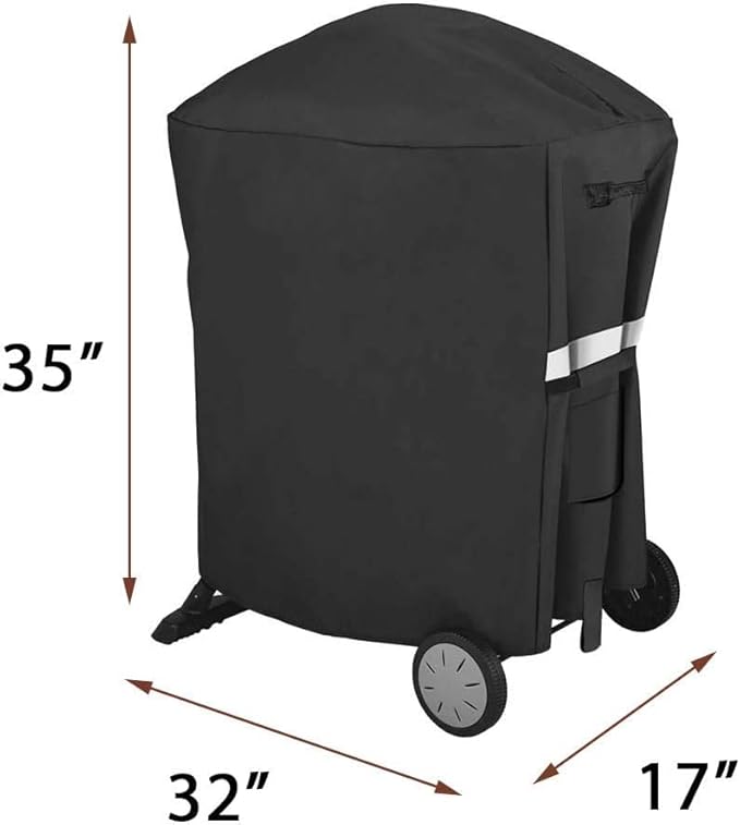 Utheer 7113 Grill Cover for Weber Q100 Q1000 Q1200 Q200 Q2000 Q2200 Series, Fits Weber 50060001 51060001 54060001 Liquid Propane Grills, Waterproof and UV Resistant