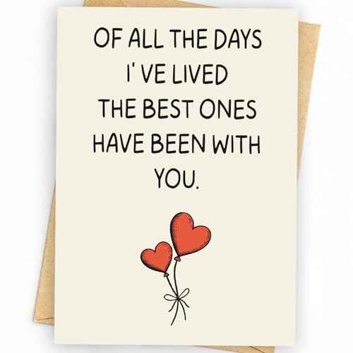 I Love You Card | Happy Birthday or Anniversary Card & Gifts for Women, Men, Wife, Husband, Him, Her, Boyfriend, Girlfriend, Couple, Anyone | Wedding | Valentine Day Gifts