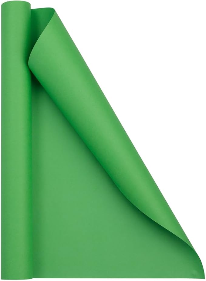 JAM Paper Gift Wrap - Matte Wrapping Paper - 26.3 Sq Ft (17 in x 18 Ft) - Matte Lime Green - Roll Sold Individually