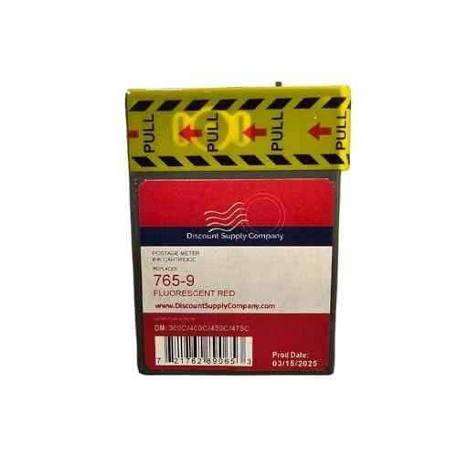 Compatible Ink Cartridge Replacement for Postage Meters 765-9, Red, 1 Pack