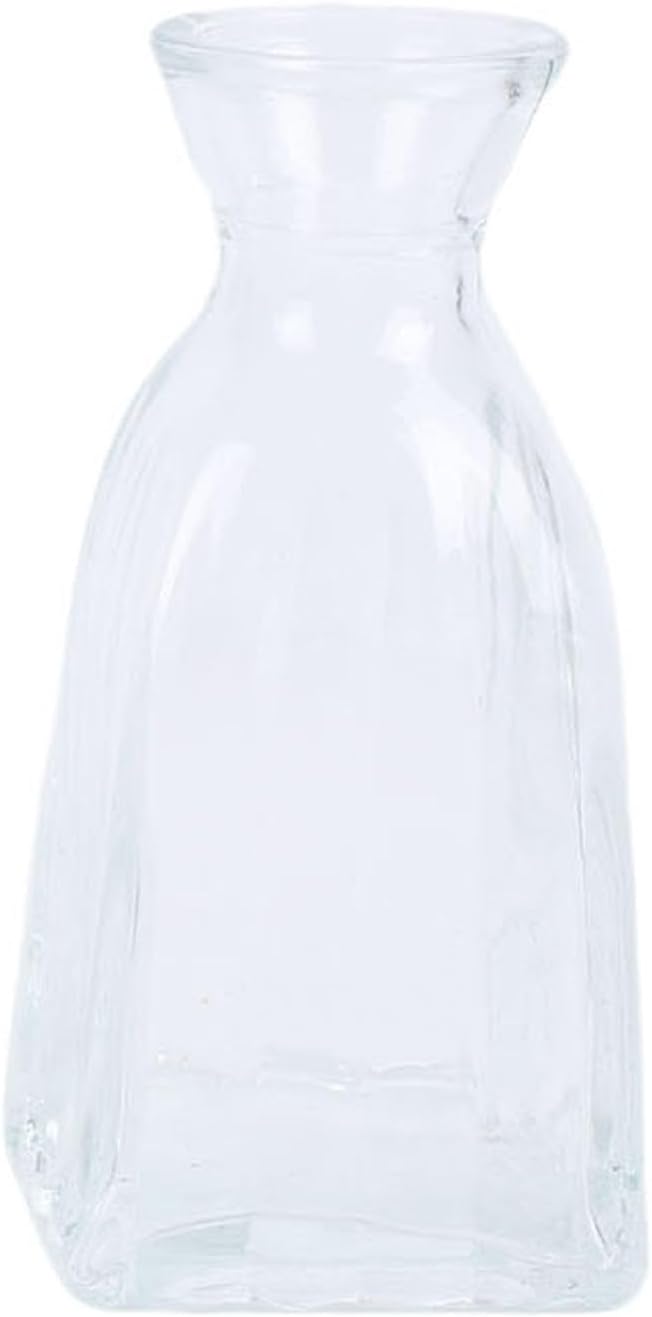 Zerodis Glass Bud Vases, Vases Vintage Elegant Small Flower Wedding Banquets Table Setting Decorative for Birthday Anniversary Tabletop Decor Glass Bud,Transparent