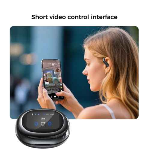 AI Translation Earbuds, Language Translator Earbuds Real Time for 135 Languages,audifonos traductores ingl?s espa?ol,Bluetooth6.0 LCD Touch Screen Earphones,Ideal for Travel Business Learning with APP