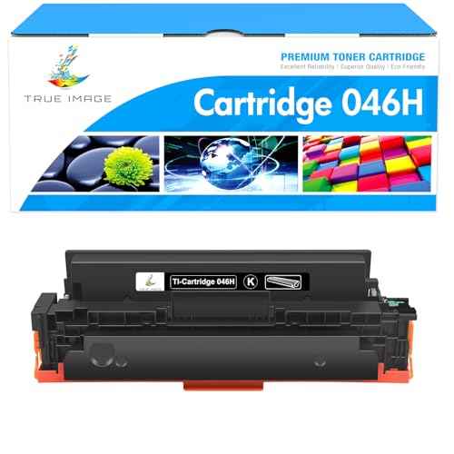 TRUE IMAGE Compatible Toner Cartridge Replacement for Canon 046 046H CRG-046H MF733Cdw Toner for Canon Color ImageClass MF733Cdw MF731Cdw MF735Cdw LBP654Cdw Printer Ink (Black, 1-Pack)