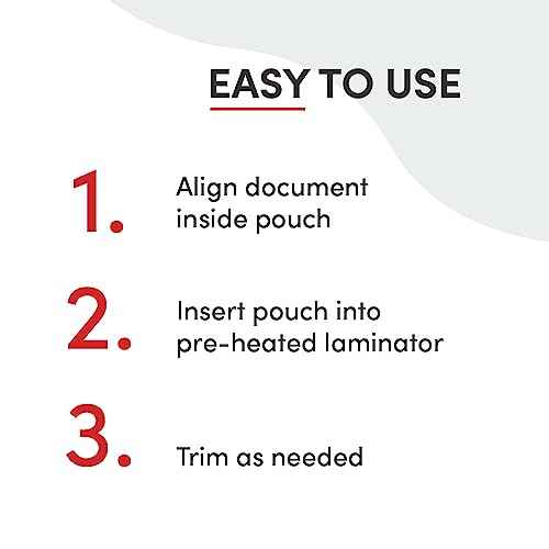TruLam 3 Mil Laminating Pouches with Rounded Corners | Letter Size | 9 in. x 11-1/2 in. | Matte Finish | Premium Adhesive with Anti-Glare | 2 Carriers Included | 100 Pack