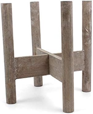 Rutledge & King Mid Century Plant Stand - Modern Plant Stand - Indoor Plant Stand - Wooden Plant Stand - Plant Holder (Small, Aberdeen/Driftwood)