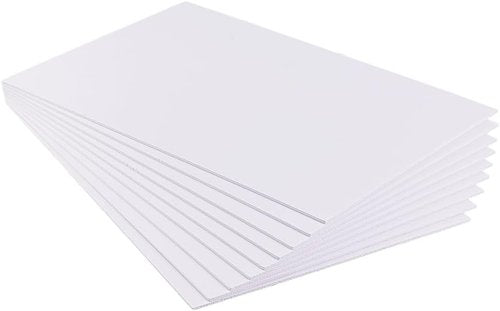 BENECREAT A4 White Foam Sheets - 8 Pack of 2mm Thick for Signage Displays & Digital Printing | 11.8x7.8 Inch