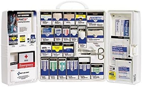 First Aid Only Large SmartCompliance First Aid Kit - 209 Pieces, OSHA Compliant, Durable Plastic Case