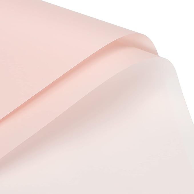 MECCANIXITY 10 Pcs Double Sided Color Flower Wrapping Paper Pink+White 22.8"x22.8" Waterproof for Florist Bouquet Supplies, DIY Crafts, Gift Box Packaging