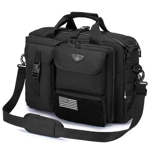 Stypos Tactical Messenger Bag Briefcase for Man Military Laptop Bag 14 Inch/15.6 Inch /17.3 Inch Messenger Shoulder Work Bag