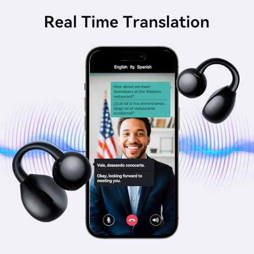 AI Translation Earbuds Real Time, 164 Languages & Accents, 3-in-1 Translator Earbuds with HD Sound Audifonos Traductores Ingl?s Espa?ol Translation Headphones for Travel Business Meeting Learning